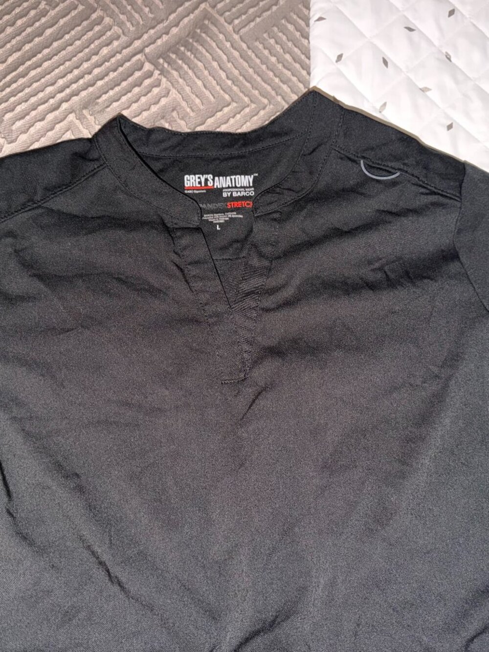 Grey's Anatomy Scrub Set (Black, L)